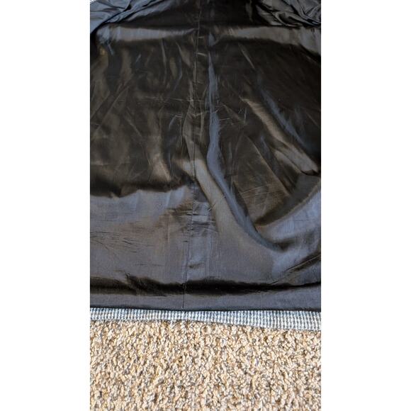 Vintage Gray Houndstooth Blazer Womens XL Raglan Sleeve High Welt Pockets - Picture 6 of 16